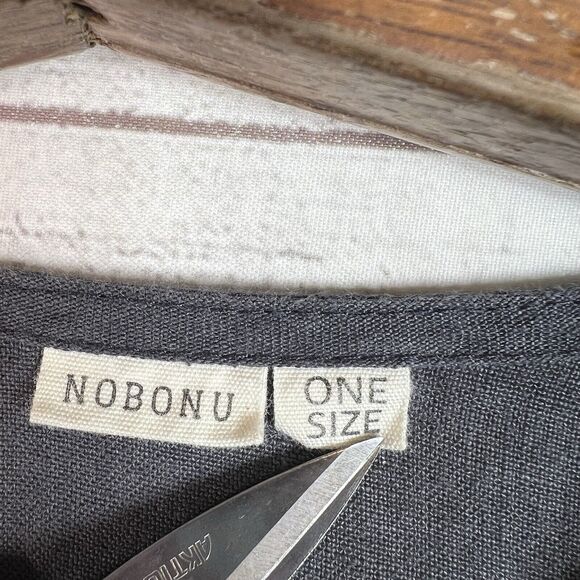 Nobonu Women’s Linen Tunic Boho Dress One Size - Picture 9 of 13